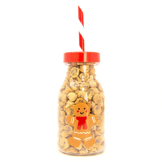 Gingerbread Man Milk Bottle