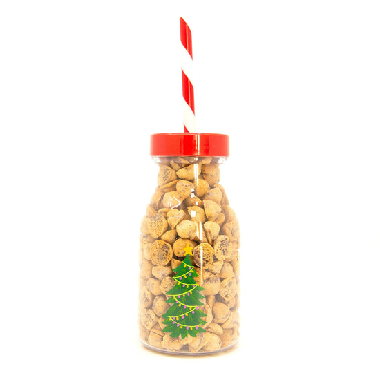 Christmas Tree Milk Bottle